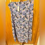 Marine layer  Ryan Slip Midi Skirt in Floral NWT size 14 Photo 5