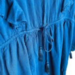 Ellison  | Navy Ruffle Long Sleeve Mini Dress Size M | EUC Photo 6