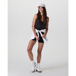 Vuori Villa Romper Women XL Black Wide Leg Pleated Short Jumpsuit Stretch Lounge Photo 2