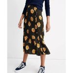 Madewell  Side-Button Ruffle-Hem Midi Skirt  Floral Bohemian Plus Sz 22 #1841 Photo 1
