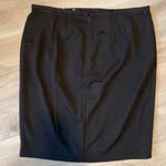 Calvin Klein  Women’s Black Front Pockets MIDI Skirt Size 14 Photo 1