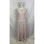 Daily Ritual Cozy Knit Rib Heathered Pink Tiered Tank Dress Size XS Photo 1