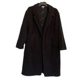 PINK - Victoria's Secret Chloe X Halle  Coat Size S Black Sherpa Oversized Long Cozy Photo 13