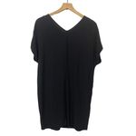 Madewell  Leather Edged Easy Shirt Dress - Black - XS Photo 7