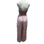 Street Level Society Women's Pink Floral Cami Jumpsuit M Wide Photo 8
