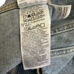 Levi's Levi’s Altered Trucker Jacket L Women’s Large Cropped Raw Hem Collarless‎ Denim Photo 6