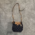 Ralph Lauren Lauren  Medium‎ Denim leather crosstitch  bag Designer soldout Photo 1