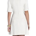 BCBGMAXAZRIA NWT  Women's Cypress White Short Sleeve A-Line Dress Photo 3