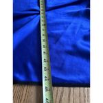 Vintage Satiny Lace Nightgown Side Slit Sexy Romantic Neglige’ Sapphire Blue Photo 10