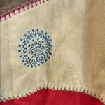 Koret UltraSuede Patchwork Jacket Earthy Embroidered Hipster Washable 32W Tan Photo 3