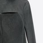 ZARA NWT Cut Out Houndstooth High Collar Dress Photo 4