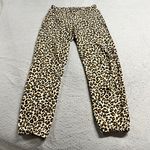 Velvet By Graham And Spencer Velvet Graham & Spencer Leopard Print Pull On Jogger Pants Size Small EUC Photo 0