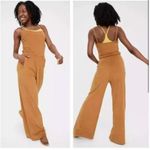 Aerie OFFLINE by  Summer Lights Terry Jumpsuit Tan Camel size M Photo 1