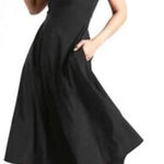 Athleta  Winona athletic mixed media ribbed flowy midi Dress xs black Photo 0