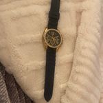 Elegant Gold and Navy Blue Silicone Women’s watch Black Photo 1