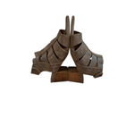 Comfortiva Leather Strappy Block Heel Sandals Taupe Women’s 7.5M Size 7.5 Photo 8