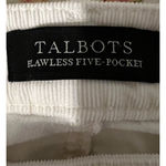 Talbots  Womens Casual Pants Size 12 Cream Corduroys Straight Leg Mid Rise Photo 1