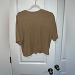 American Eagle  Outfitters Brown Top A&E Soft Sexy Boxy Shirt Photo 5