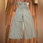 Birdy Grey  Green Jumpsuit Wide-Leg High-Waisted Photo 13