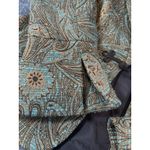 Peck & Peck Paisley Brocade Blazer Jacket Metallic Lurex Boho Frog Closure 6 Photo 4