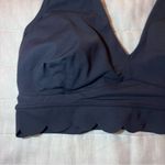 JoyLab  Scalloped Black V-Neck Sports Bra Size Small Photo 6