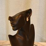 Mini Wide Gold Hoops Photo 3