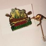 Vintage Lot of 2 Pins Kangaroo Koala Aussie Lifesavers Brooch Gold Photo 0