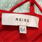 Reiss Leonie Red Wrap MIDI Dress Women’s 2 Feminine Silky V-Neck Classy Photo 14