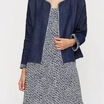 Eileen Fisher Open Front 100% Organic Cotton Denim Jacket Photo 9