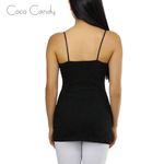 Bozzolo 🔃 Spaghetti Strap Black Tank Top Photo 1