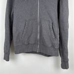 Nike Swoosh Full Zip Up Hoodie Sweatshirt in Gray Size Medium Photo 3