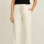 Lululemon Loungeful High-Rise Wide Leg Crop White Opal Photo 0
