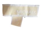 Michael Kors  Navy Blue Lace-Up Criss Cross Front Blouse Women's Size M‎ Photo 4