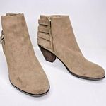 Sam Edelman  Boots Size 9 W Women's LUCCA Four Buckle Suede Block Heel Boot Beige Photo 0