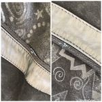 VINTAGE 90s Leather‎ Duster Blazer Jacket Midi Longline 80s Suede Black Small Black Photo 11