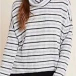 Anthropologie ✨ ANTHRO Saturday Sunday Striped Turtleneck Sweater✨ Photo 0