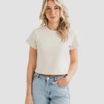 Follow You Legend Women's AlpacaCloud Heavyweight Baby Tee White Size XS Photo 7