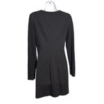 Hugo Boss Kagami Ling Sleeve Shift Black Dress Origami Folded Pleated Collar 6 Photo 1