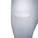 COMPTOIR DES COTONNIERS WHITE TEXTURED SHORT SLEEVE DRESS FAUX POCKETS SIZE 38 Photo 2