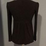 Veronique Maternity Heather Grey Log Sleeve Top Gray Size undefined Photo 3