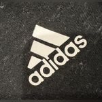 Adidas Speckled Black Pullover Cropped Crewneck with Side Splits Women’s Size L Photo 3