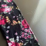 Bobbie Brooks Floral Patterned‎ Leggings Black Size L Photo 2