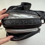 DKNY NWT  Gigi Flight Crossbody Bag Double Zip Black Nylon Monogram Purse 9x6.5x3 Photo 3