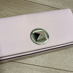 Kate Spade  Keira Newbury Lane Ballet Slipper Pink Leather Clutch Photo 0