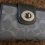 Coach Grey Wallet With Lavender Interior Photo 0