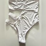 Alt white one shoulder swimsuit XS new with tags Photo 1