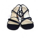 BP 90's vintage  Black Strappy Open‎ Toe Heels Sandals size 6.5 like new. Photo 4