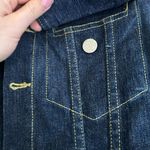 Vintage 90s Tommy Jeans Cropped Denim Jean Jacket Sz: large Blue Photo 2