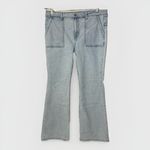 No Boundaries  Jeans Women's 14 Blue Porkchop Flare Pants Light Wash Y2K Western Photo 1