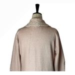 Nusa Pale Pink Terrycloth Shawl Collar Open Lace Detail Housecoat Robe Size S Photo 3